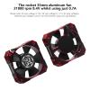 2 Pack RC Motor Cooling Fan 35mm 21000RPM 8.4V Aluminum ESC Motors Cooling Fan Heatsink for RC Car 1/8 1/10 Scale 3650,3660,540,550 Brushless Motor (Black Red) view 2