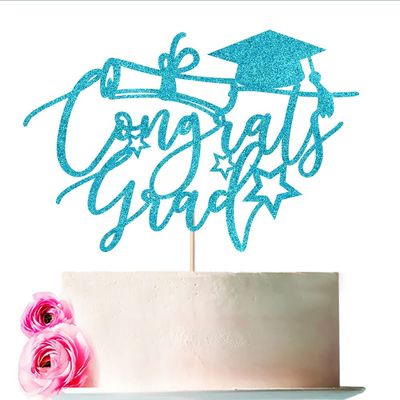 Bejotaa Congrats Grad Cake Topper 2024,Graduation Decorations 2024,Congratulation Graduation Party Decoration Supplies 2024