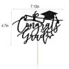 Bejotaa Congrats Grad Cake Topper 2025,Graduation Decorations 2025,Congratulation Graduation Party Decoration Supplies 2025 view 2