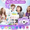 Goopow Kids Selfie Camera Toys for Girls Age 3-9, Digital Video Camera Toy with Protective Cover,Christmas Birthday Festival Gifts for 3-9 Year Old Girls Boys- 32GB SD Card Included view 2