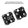 2 Pack 35mm RC Motor Cooling Fan 21000RPM 8.4V Aluminum ESC Motor Cooling Fan Heatsink for RC Car 1/8 1/10 Scale 3650,3660,540,550 Brushless Motor (Black Silver) view 2