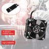 2 Pack 35mm RC Motor Cooling Fan 21000RPM 8.4V Aluminum ESC Motor Cooling Fan Heatsink for RC Car 1/8 1/10 Scale 3650,3660,540,550 Brushless Motor (Black Silver) view 3