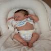 Angelbaby Realistic Reborn Baby Dolls Silicone Full Body 19 inch Lifelike Sleeping Newborn Baby Girl Doll Weighted Washable Real Feel Baby Cute Reborn Doll Sets view 4