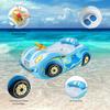 Baby Pool Float with 3D Car Design,Thick PVC Baby Swim Floatie, Toddler Infant Swimming Floats Seat Boat with Steering Wheel for Age 12-18 Months, 12-24 Months, 2-3, 3+ Years Old Girl Boy (Blue) view 3