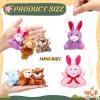 300 Pack Valentines Mini Stuffed Animals Bulk Mini Animals Plush Toy Set Assortment Small Plush Keychain Decoration for Kids Birthday Valentines Exchange Gifts Carnival Prizes Goodie Bag Fillers view 2