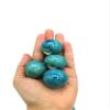 1Pc Handmade Extra Large Round Beads, Ceramic Craft Supplies for Macrame Large Hole (30 mm, Oriental Blue) view 2