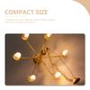 Yardwe Miniature Ceiling Lamp 1 12 Scale Dollhouse Hanging Light Led Decorative Lamp for DIY Mini House Accessories and Sand Table Scenes view 4