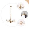 Yardwe Led Decor Miniature Ceiling Lamp Chandelier Models 1:12 Scale Candle Lamp Toys Tiny Led Ceiling Light Sand Table Decorative Lamp for Furniture Ornament Led Chandelier view 4