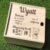 Personalized Baby Memory Box Boy Gift box Baby Gift Box Girl Baby Announcement Box Baby Boy Keepsake Box Large Baby Keepsake Box view 3