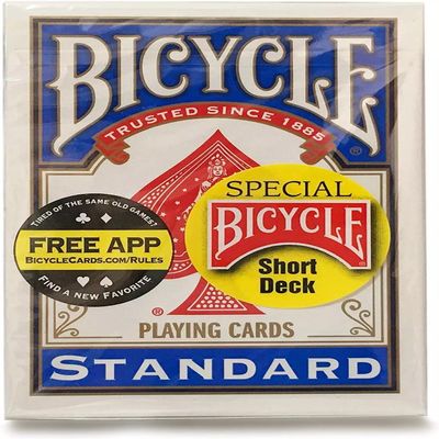 Bicycle Magic Short Deck - A Gaff Playing Card Trick (Blue)