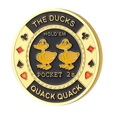 LuluCircle Poker Guard, Weights for Poker, Poker Gifts for Men, Poker Card Protector, Poker Accessories, Coin Collectibles, Poker Chips Coin with Plastic Case (Pocket Deuces)