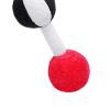 Almencla Soft Baby Rattle Dumbbell Toy, Activity Toys with Sounds, Early Development,Baby Barbell Rattle for Girls, Infants Present Gift Newborn Boys, Black view 2