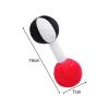 Almencla Soft Baby Rattle Dumbbell Toy, Activity Toys with Sounds, Early Development,Baby Barbell Rattle for Girls, Infants Present Gift Newborn Boys, Black view 3