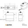 Savox SW-0231MG Plus - Waterproof High Torque STD 6.0V Digital Servo .17/208 view 4