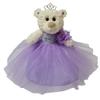 KINNEX COLLECTIONS SINCE 1997 Petite Quinceaera Teddy Bear with Dress  Decorative Accent Keepsake for 15 Aos, OSO Quinceaera Decorativo B09631-5 (Lavender) view 1