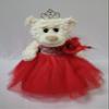 KINNEX COLLECTIONS SINCE 1997 Petite Quinceaera Teddy Bear with Dress  Decorative Accent Keepsake for 15 Aos, OSO Quinceaera Decorativo B09631-14 (Red) view 1