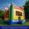 HeroKiddo 14'x13' Commercial Bounce House with Blower & Basketball Hoop; Durable 16' Tall Vinyl Inflatable Jumper for Kids and Adult, Rental Quality, Indoor & Outdoor view 3