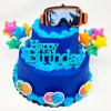 Skiing Skier Ski Goggles 7 Piece Themed Birthday Cake Topper Set view 1