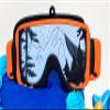 Skiing Skier Ski Goggles 7 Piece Themed Birthday Cake Topper Set view 2