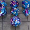 CiaraQ DND Polyhedral Dice Set for Dungeons and Dragons RPG MTG Role Playing Table Games-with 1 Dice Pouch (Blue & Purple) view 4