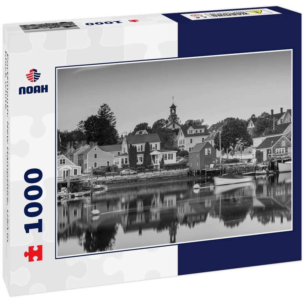 Noah Jigsaw Puzzle Portsmouth, New Hampshire, USA in Black White 1000 Pieces
