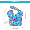 Midaivu Retro 80s 90s Baby Bib Baby Feeding Bibs Adjustable Waterproof Bib With Pockets For 6-24 Months Baby view 4