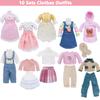 10 Sets Mini Doll Clothes Dress Outfits for 6-7 inch Girl Dolls Dress-up Accessories Kids Toys Birthday Gifts view 2