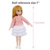10 Sets Mini Doll Clothes Dress Outfits for 6-7 inch Girl Dolls Dress-up Accessories Kids Toys Birthday Gifts view 4