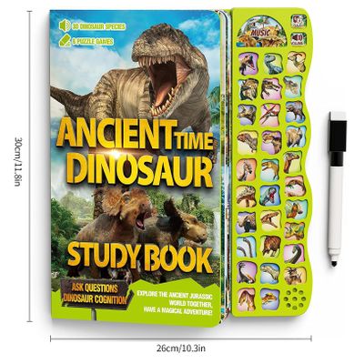 Gzsbaby Dinosaur Toys for Kids 3-5 - Interactive Dinosaur Book with Sound