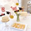 24 Pieces Graduation Party Centerpieces for Tables 2025 Red Glitter Graduation Centerpiece Sticks Class of 2025 Table Toppers for 2025 Graduation Party Table Decorations view 2