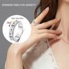 Fidget Toys Anxiety Ring for Women Stainless Steel Spinner Ring Fidget Rings Men Adult Silver Rainbow Black Color Pack Size 8 view 2