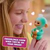 Fingerlings 2023 NEW Interactive Baby Monkey Reacts to Touch  70+ Sounds & Reactions  Leo (Blue) view 2