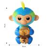 Fingerlings 2023 NEW Interactive Baby Monkey Reacts to Touch  70+ Sounds & Reactions  Leo (Blue) view 3
