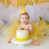 1st Birthday Crown - Yellow First Birthday Hat for Baby Girls/Boys Party Decorations and Supplies view 4