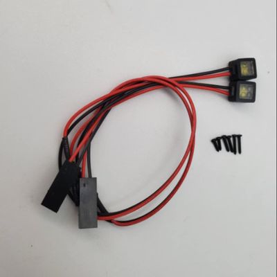 Palumma For TRX4M Headlights, RC Crawler Lights LED Headlight for Traxxas 1/18 TRX4M Defender/Bronco RC Square Spotlight(2pcs)