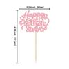 Gyufise 24Pcs Happy Mother's Day Cupcake Toppers Pink Glitter Flower Love Mother Best Mom Cupcake Picks for Happy Mother's Day Theme Women Birthday Party Cake Decorations Supplies view 2