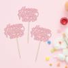 Gyufise 24Pcs Happy Mother's Day Cupcake Toppers Pink Glitter Flower Love Mother Best Mom Cupcake Picks for Happy Mother's Day Theme Women Birthday Party Cake Decorations Supplies view 4