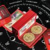 Jayiaine 78 Tarot Cards with Instruction, Waterproof, Anti-Wrinkle, Waite Tarot Cards, Deck with Exquisite Iron Box for Birthday Holiday Family Party Play Card Game,Red view 3