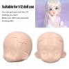 Blank Doll Head, Replacement Exquisite Ball Jointed Doll Head Silicone for 1/12 Ball Jointed Doll for Adults (Normal White) view 4