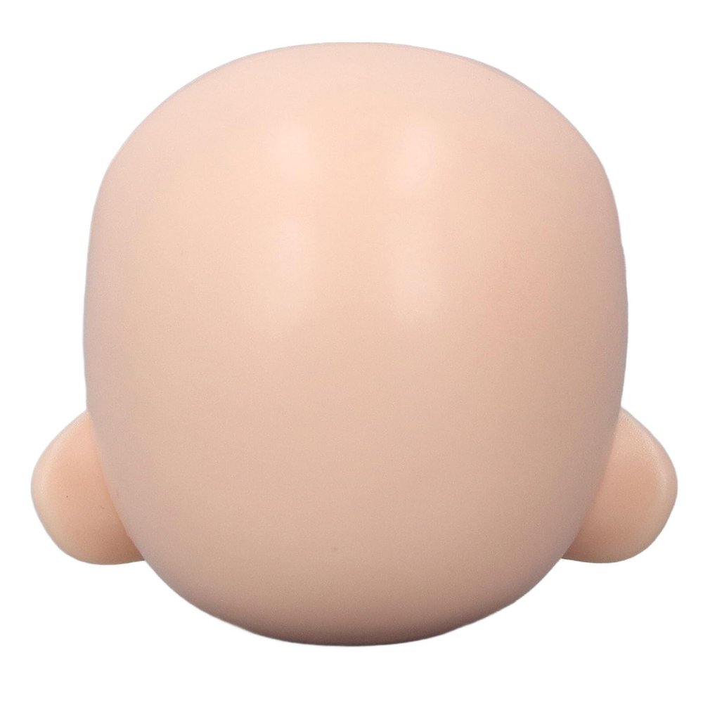 Blank Doll Head, Silicone Replacement Ball Jointed Doll Head Exquisite for 1/12 Ball Jointed Doll (Normal White)