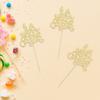 24pcs Happy Easter Cupcake Toppers - Gold Glitter Rabbit Cupcake Picks - Day Theme Baby Shower Kids Birthday Party Cake Decorations view 4