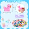 LOUHUA 220 Pcs Mini Resin Ducks Bulk, Colorful Tiny Duck Figurines for Miniature Dollhouse Decor, Fairy Garden, Aquarium Landscape, DIY Crafts, Party Favors, Hide & Seek Game, Classroom Activities view 2