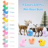 LOUHUA 220 Pcs Mini Resin Ducks Bulk, Colorful Tiny Duck Figurines for Miniature Dollhouse Decor, Fairy Garden, Aquarium Landscape, DIY Crafts, Party Favors, Hide & Seek Game, Classroom Activities view 4