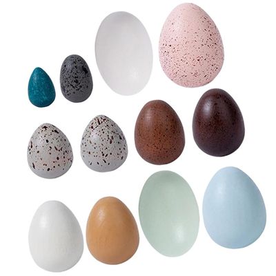 ibasenice Mushroom Decor Wooden Fake Eggs Easter Eggs for Craft for Crafts and Spring Easter Party Decorations Toys