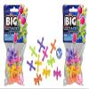 3 Large Neon Plastic Jacks Game Sets - Tiny Classic Game - Party Favors - Gift Bags - Goody Bags/Prizes/Rewards Box (3 Sets (10 Jacks & Bouncy Ball Each)) view 1