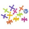 3 Large Neon Plastic Jacks Game Sets - Tiny Classic Game - Party Favors - Gift Bags - Goody Bags/Prizes/Rewards Box (3 Sets (10 Jacks & Bouncy Ball Each)) view 3