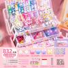 832 PCS Cute Vsco Vinyl Aesthetic Stickers, Luxury Guka Suit+Storage Box, Gooka Stickers/Hand Account for Girls, Kids, Children (X021) view 2