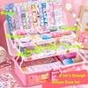592 PCS Cute Vsco Vinyl Aesthetic Stickers, Luxury Guka Suit+Three-Layer Storage Box, Gooka Stickers/Hand Account for Girls, Kids, Children (X017) view 4