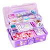 Ruyumei 832 PCS Cute Vsco Vinyl Aesthetic Stickers, Luxury Guka Suit+Storage Box, Purple Gooka Stickers/Hand Account for Girls, Kids, Children (X022) view 1