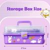 Ruyumei 832 PCS Cute Vsco Vinyl Aesthetic Stickers, Luxury Guka Suit+Storage Box, Purple Gooka Stickers/Hand Account for Girls, Kids, Children (X022) view 2